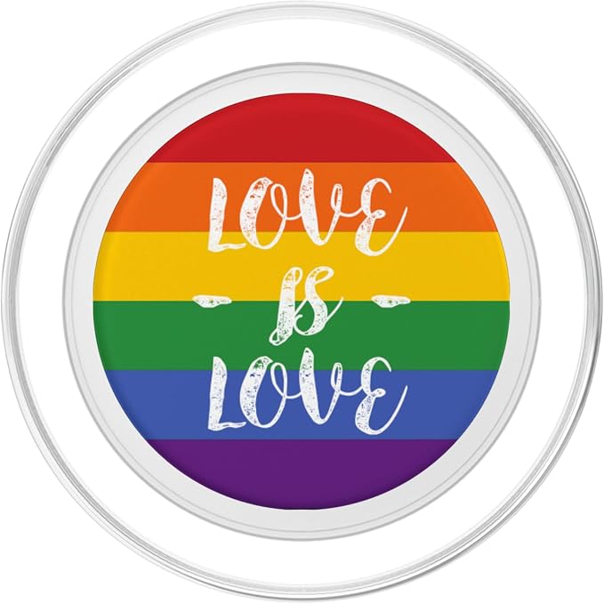 LGBT Pride Rainbow Flag Love is Love PopSockets Adhesive PopGrip
