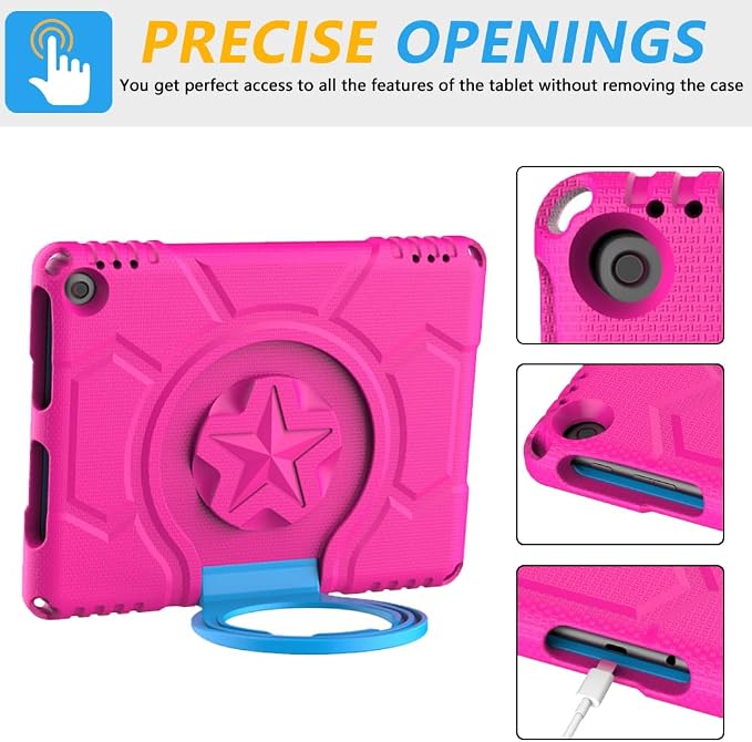 Kids case for 10 inch Tablet Lightweight Shockproof Case with Screen Protector Handle StandBlack