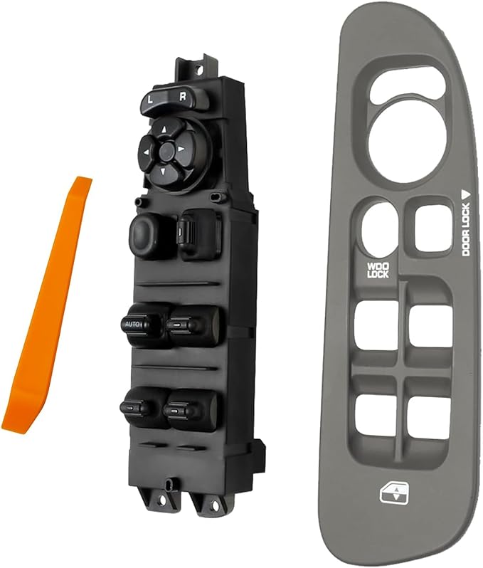 Power Window Switch and Taupe Bezel Fits for 2002-2009 Dodge Ram 1500 2500 3500, 2001-2004 Dodge Dakota, 2001-2003 Dodge Durango,2005-2009 Dodge Sprinter 2500 3500 OEM 56049805AB