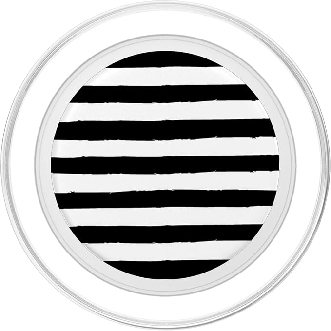 black and white striped design cute stripes for girls boys PopSockets Adhesive PopGrip