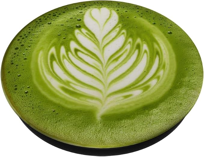 Matcha Tea Latte Art Caffeine Lovers Coffee PopSockets PopGrip for MagSafe