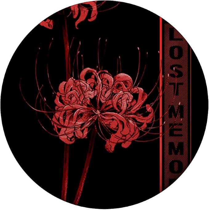 Japanese Spider Lily Soft Grunge Anime Aesthetic Flower PopSockets Adhesive PopGrip