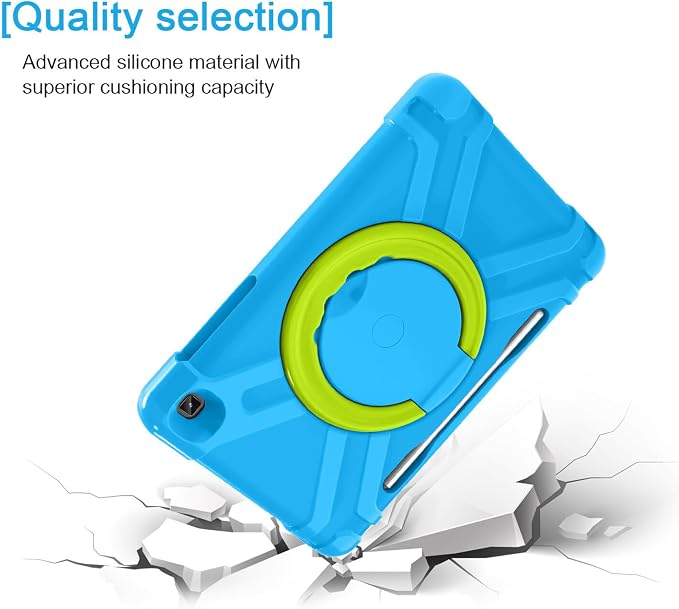 AKABEILA Compatible with Amazon Fire HD 8 2020/2022 Tablet Case，Rugged Kids Case with Stand Lightweight Shockproof Kids Friendly Tablet Cover Black