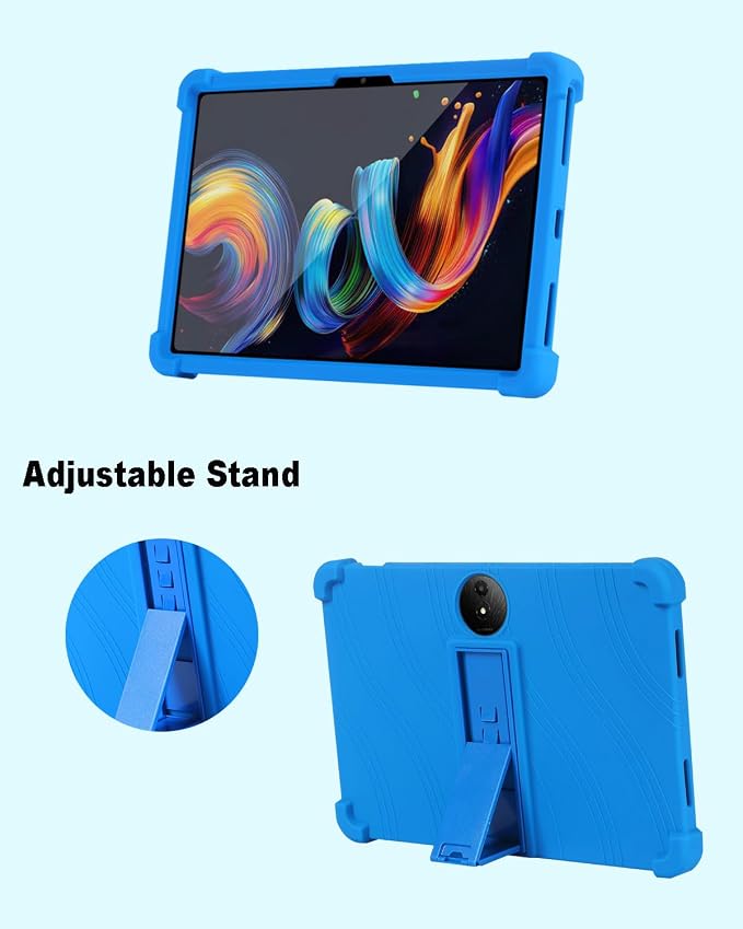 Tablet Case for TCL Nxtpaper 11 Plus Soft Silicone Case with Adjustable Stand Shockproof Protective Cover for TCL Nxtpaper 11 Plus 11.5 inch. (Black)