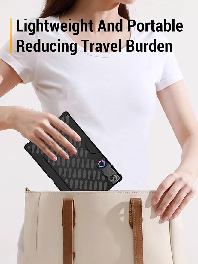 Case for Lenovo Legion Tab Y700 Gen 5 Tablet 8.8 Inch (Black) | Flexible TPU Heat Dissipation Cover Lightweight