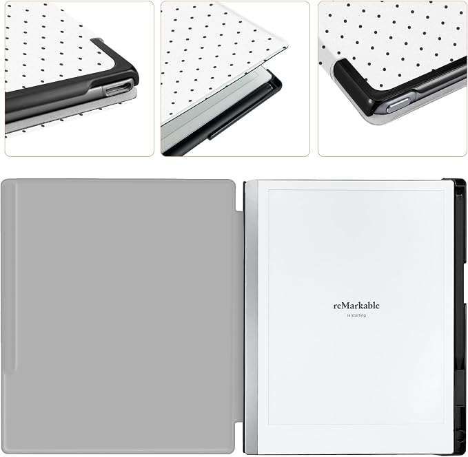 Case for Remarkable 2 Paper Tablet 10.3 2020 ReleasedLightweight and Hard Back Shell Protective Book Folio Cover with Built-in Pen HolderComes with Remarkable 2 Pen Tips.