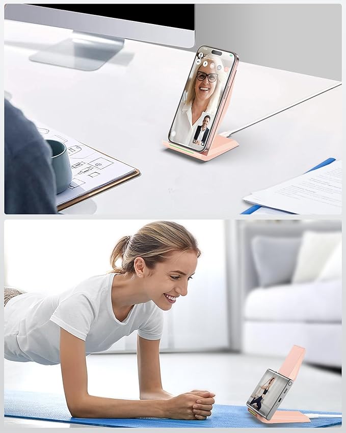 NANAMI Wireless Charger 2 Pack - Fast Wireless Charging Stand for iPhone 16/16 Plus/16 Pro Max/16 Pro/15/14/13/12/12 Pro Max, Phone Charger Compatible Samsung Galaxy S25/S24/S23/S22/S21/S20,Pixel 6/5