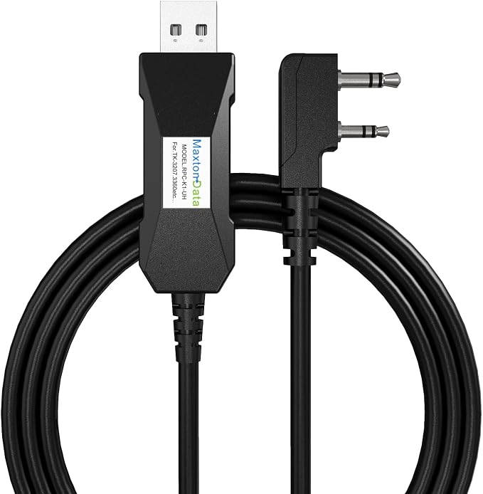 SAMCOM Radio Programming Cable USB Plug &amp Play No Driver Needed for Windows System Compatible FPCN30A FPCN10A Two Way Radio
