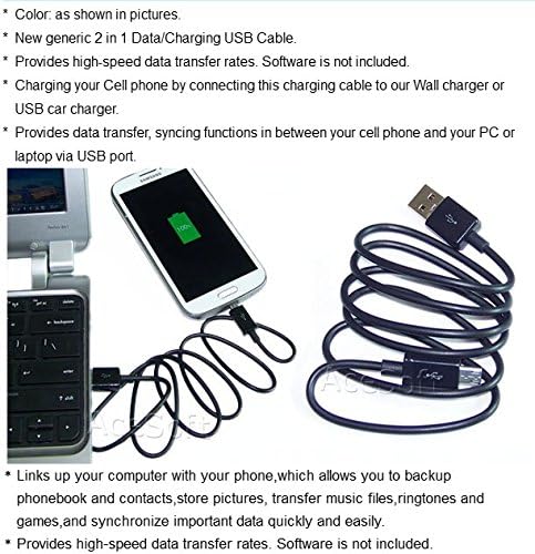 Portable Dock Wall USB/AC Battery Charger 3feet Micro USB Cable Compatible with MetroPCS LG Stylo 3 Plus MP450