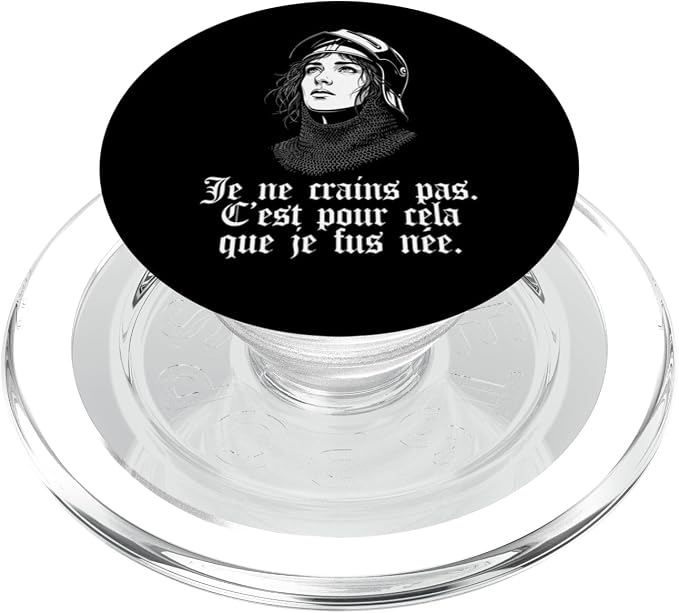 Joan of Arc Armor I Am Not Afraid I was Born for This French PopSockets PopWallet for MagSafe