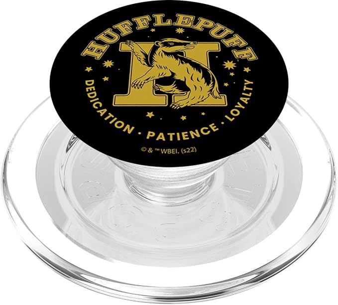 Harry Potter House Hufflepuff Dedication Patience Loyalty PopSockets Adhesive PopGrip