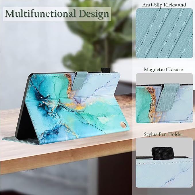 Fancity for Amazon Kindle Fire Max 11 Case 13th Generation 11 2023 Release | Soft PU &amp TPU Leather Protective Stand Cover Case for Fire Max 11 with Smart Auto Wake/Sleep Pencil Holder Beach