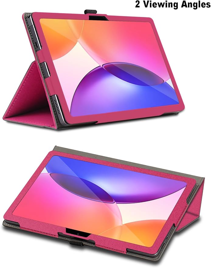 Case for TCL Tab A1 Plus 12.2 inch TCL Tab A1 Plus Tablet Case Folding Stand Protective Cover with Pencil Holder and Wrist Strap Full Protection. (Black)