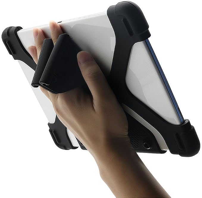 CHINFAI Universal Case for 9.7 10.1 10.5 11 Inch Tablet Universal Silicone Tablet Case Protective Cover for 9 10 Touchscreen Tablet with Convertible Stand (Black)