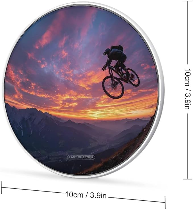 Bicycle Rider Mountain Bike Wireless Charger Portable Charging Pad | LightweightAll Smartphone
