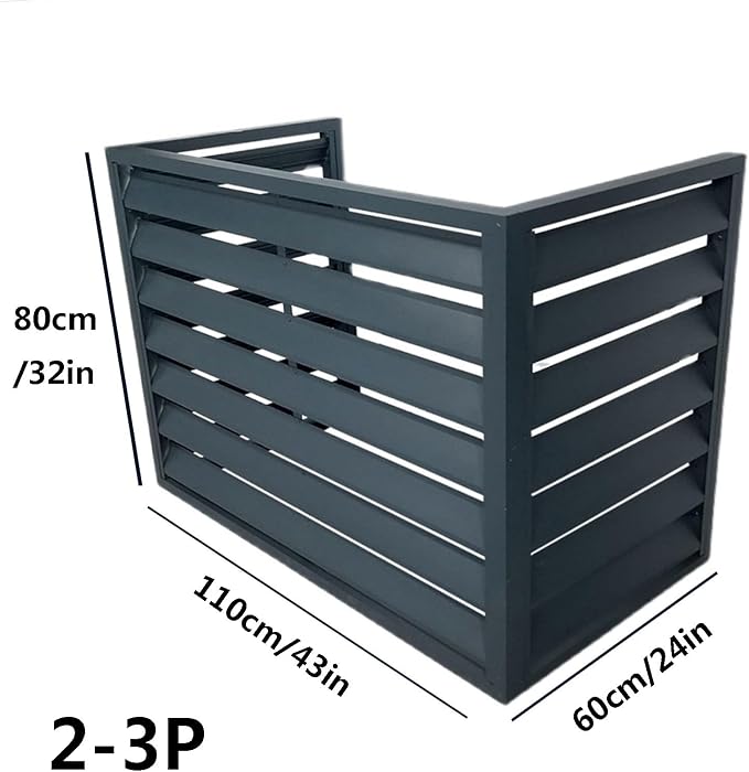 Pool pump covers for outside units, outdoor garbage can enclosures, aluminum
