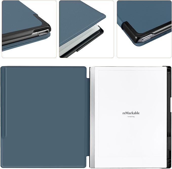 Case for Remarkable 2 Paper Tablet 10.3 2020 ReleasedLightweight and Hard Back Shell Protective Book Folio Cover with Built-in Pen HolderComes with Remarkable 2 Pen Tips.