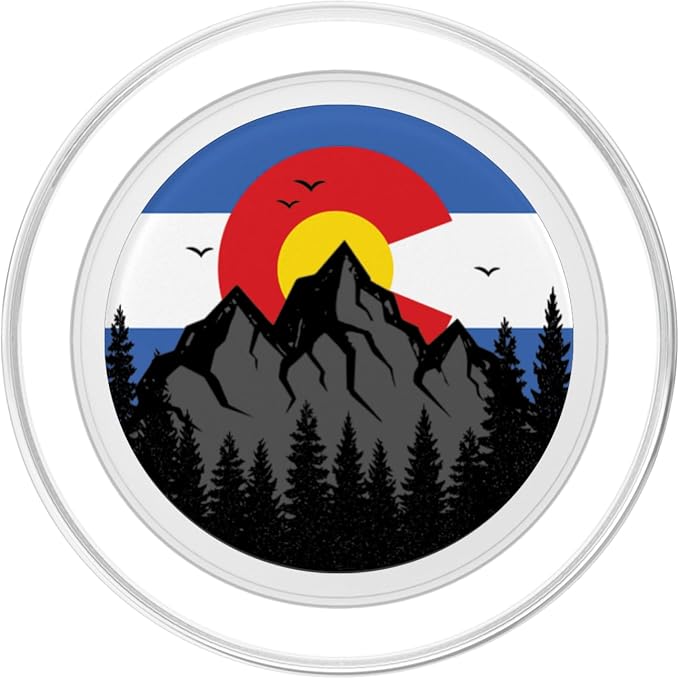 Colorado Rocky Mountains Coloradan State Flag PopSockets Adhesive PopGrip