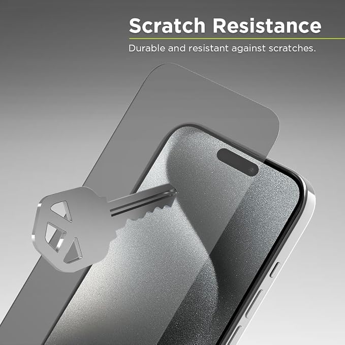 PureGear Maximum Clarity HD Tempered Glass Screen Protector for Apple iPhone 15 Pro Max (2023) 6.7 Full Coverage Case Friendly Fit Lifetime Replacement (Self Alignment Installation Tray included)