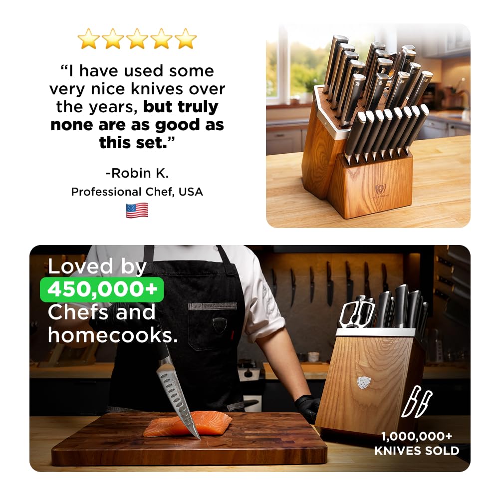 Dalstrong 24-Pc Knife Block Set - Forged German Steel
