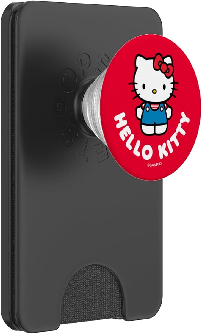 SANRIO Hello Kitty Character PopSocket Adhesive PopGrip for iPhone 11 Black