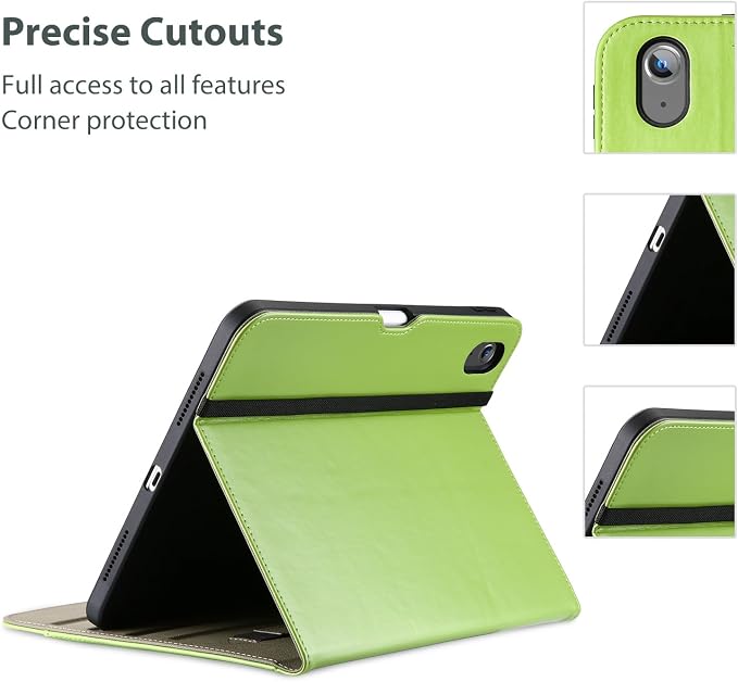 ProCase for iPad A16 11th Generation 11” 2025/iPad 10th Generation 10.9” 2022 with Pencil Holder iPad 11/10 PU Leather Case Business Stand Cover Smart Folio with Hand Strap Front Pocket -Berrypurple