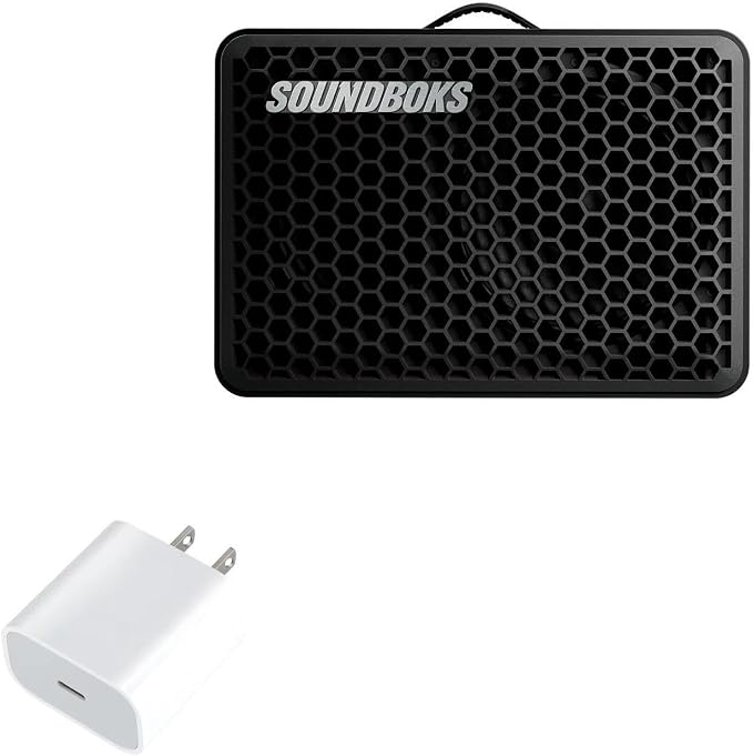 BoxWave Charger Compatible with Soundboks Go - PD GAN miniCube (30W) 30W Tiny PD GAN Type-C Wall Charger - Winter White