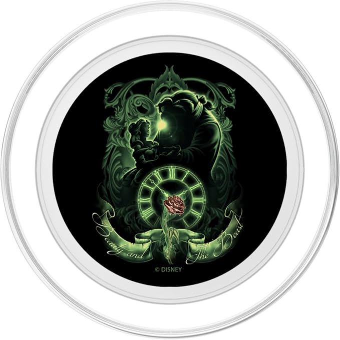 Disney Beauty and The Beast Green Hue Silhouette PopSockets Adhesive PopGrip