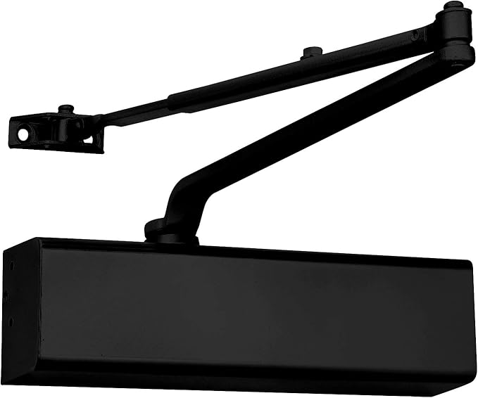 Lawrence Heavy Duty Door Closer Commercial Grade 1 - Adjustable 6-Speed Delayed-Action Door Control with 3 Pistons – Flexible Installation with Included Hardware - Embassy Series LH816