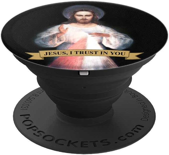 Divine Mercy Jesus I Trust in You PopSockets Adhesive PopGrip