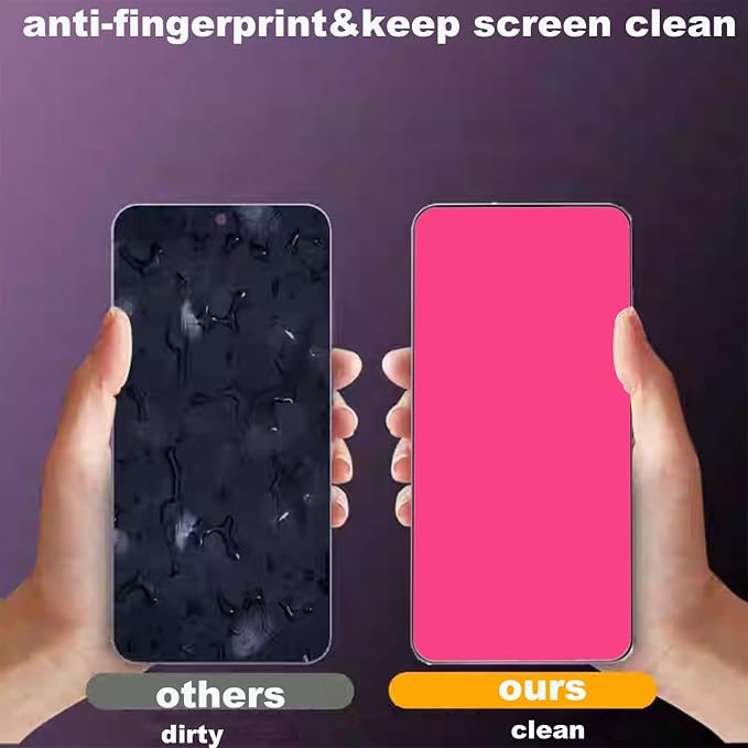 2 Piece Privacy Tempered Glass for Samsung Galaxy S26 Anti-blue Anti-Spy Screen Protector Gradient Colourful