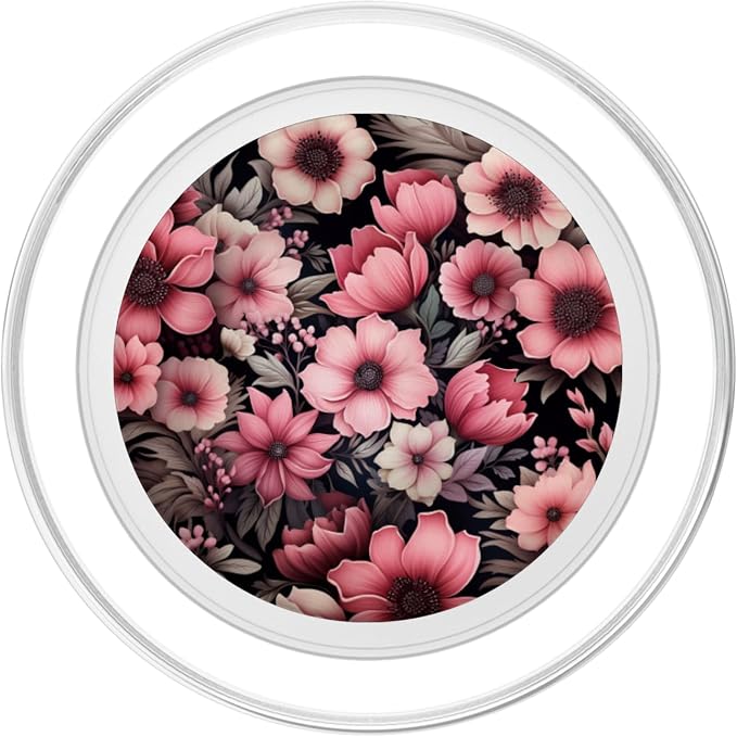 Vintage Pink Wildflower Flower Lover Tropical Garden PopSockets Adhesive PopGrip