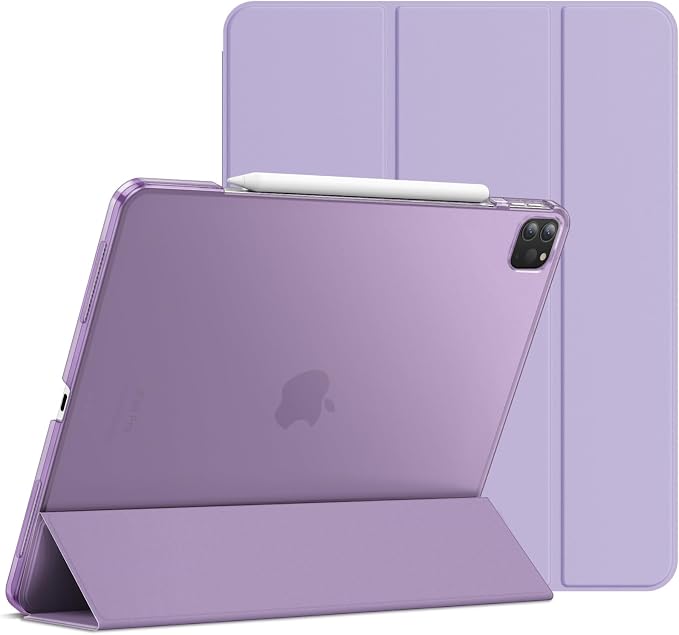 JETech Case for iPad Pro 12.9-Inch (2020/2018 Model 4th/3rd Generation) Compatible with Pencil Cover Auto Wake/Sleep (Black)