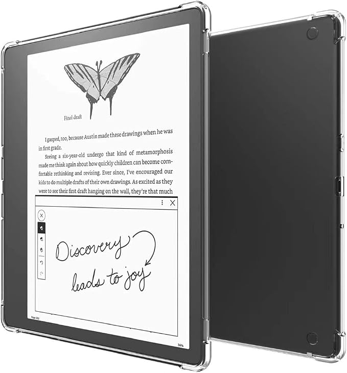 Clear Case for All-New Amazon Kindle Fire Max 11 Tablet (13th Generation 2023 Release) 11 Slim Lightweight Shell Transparent Soft TPU Back Shockproof Crystal Reinforced Corner Cover Clear