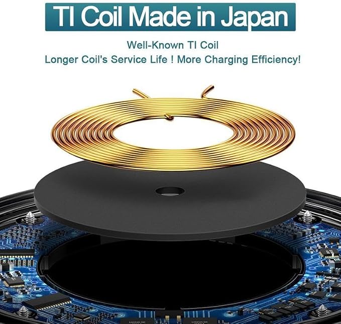 Wireless Charger Fast 7.5W and 10W Compatible with T-Mobile REVVL 7 PRO 5G Charging Pad Slim