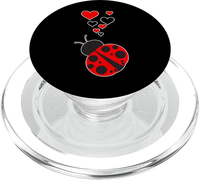 Cute Ladybug Hearts - I Love Ladybugs OK? PopSockets Adhesive PopGrip