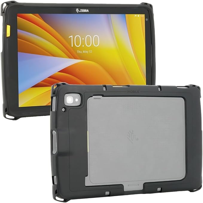 MOBILIS Rugged Case for Zebra Tablet ET40 ET45 Military Grade Shockproof Protective Cover Compatible with Zebra Accessories Recycled Materials Black 10