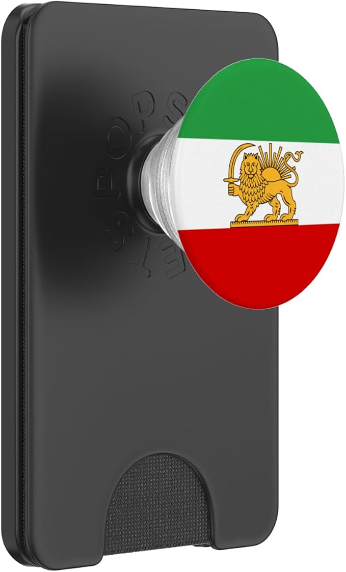 Iran Lion and Sun State Flag 1964-1980 PopSockets PopWallet for MagSafe