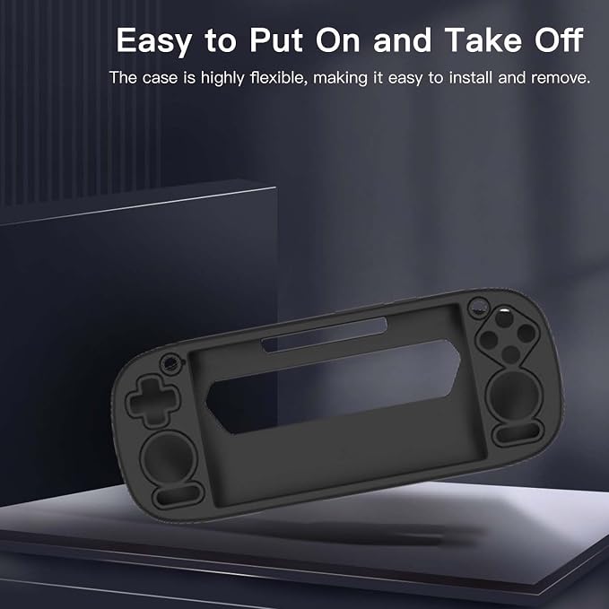 Case Cover for Retroid Pocket 5 Handheld Game Console Soft Silicone Protector Cover Skin Case for Retroid Pocket 5 Anti-ScratchShockproofBlack