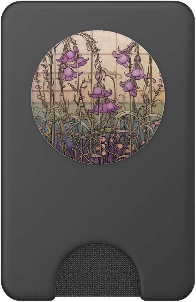 Cute Floral Heather Flower Art Nouveau PopSockets Adhesive PopGrip