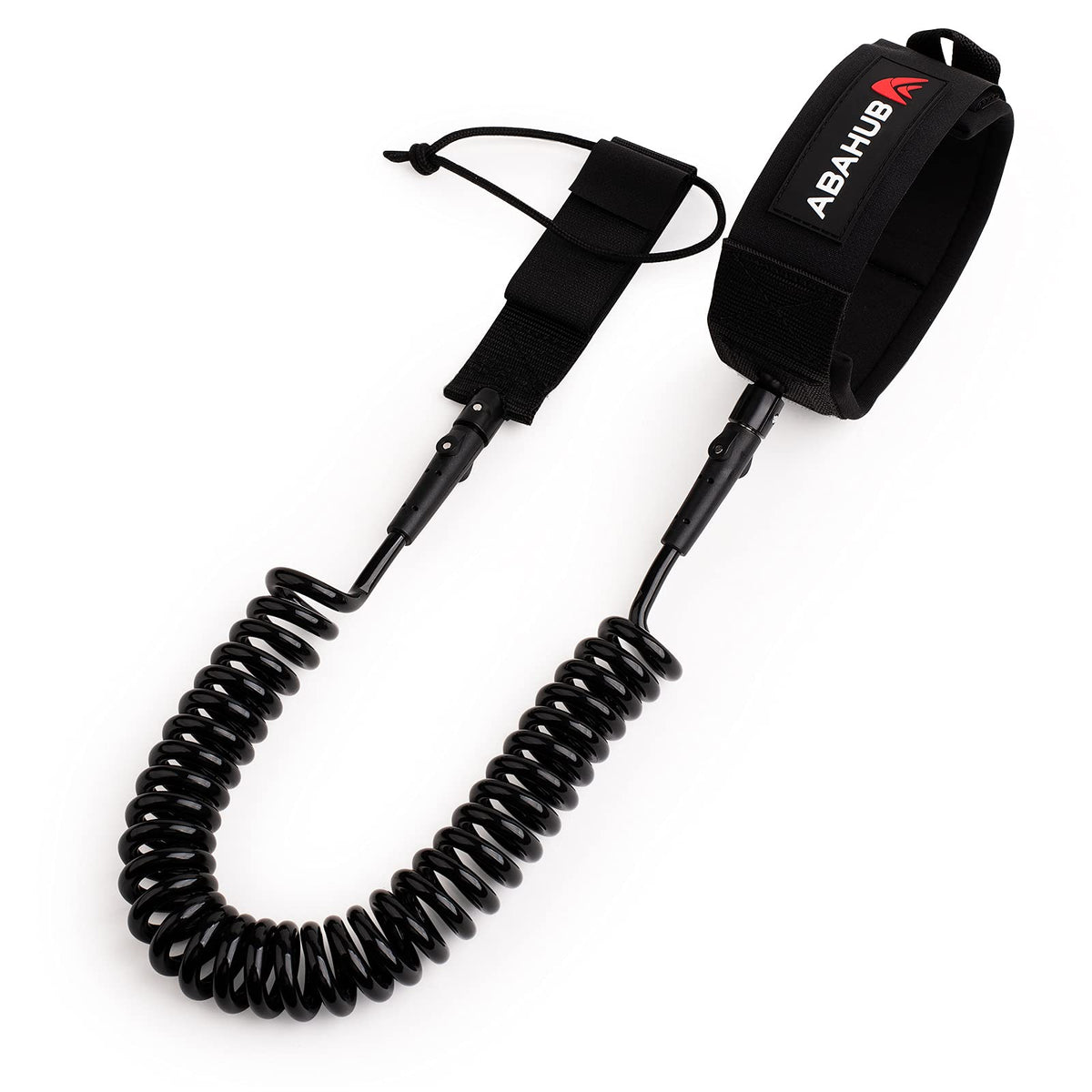 Abahub Coil SUP Leash,10 ft Coiled Paddle Board Leashes,7mm Legrope Strap