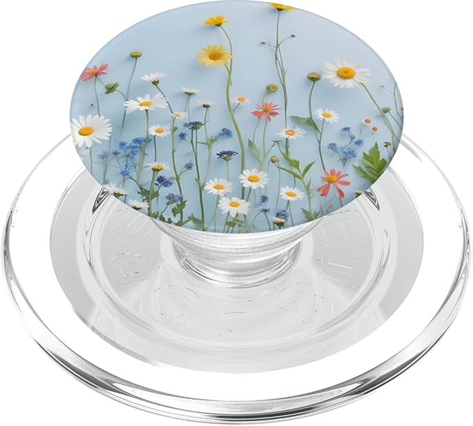 Mixed Flower Bouquet Floral Pattern PopSockets PopGrip for MagSafe