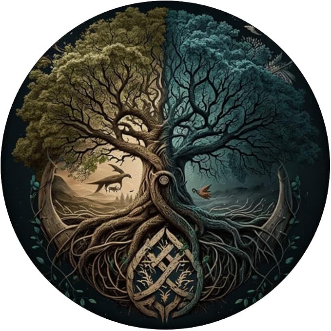 Yggdrasil Viking Tree of Life Design PopSockets Adhesive PopGrip