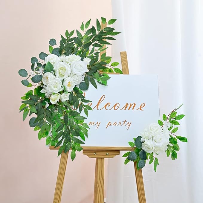 Artificial Italian Ruscus Greenery Stems, Faux Green Leaf Garland Branches Hanging Greenery Spray for Wedding Bouquet Arch Table Centerpiece Home Decor (Green-10 Pack)