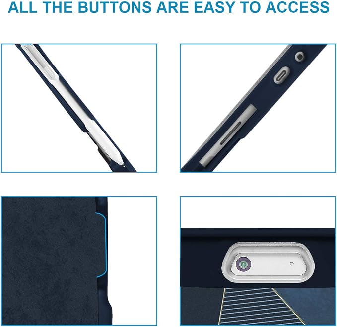 for Surface Go 3 Case Surface Go 2 Case Surface Go Cases Shockproof Rugged Folio Surface Go 3/ Go 2/ Go Protective Cases Cover Compatible with Microsoft Surface Go 2/ Go 3/ Go 10 inch Tablet