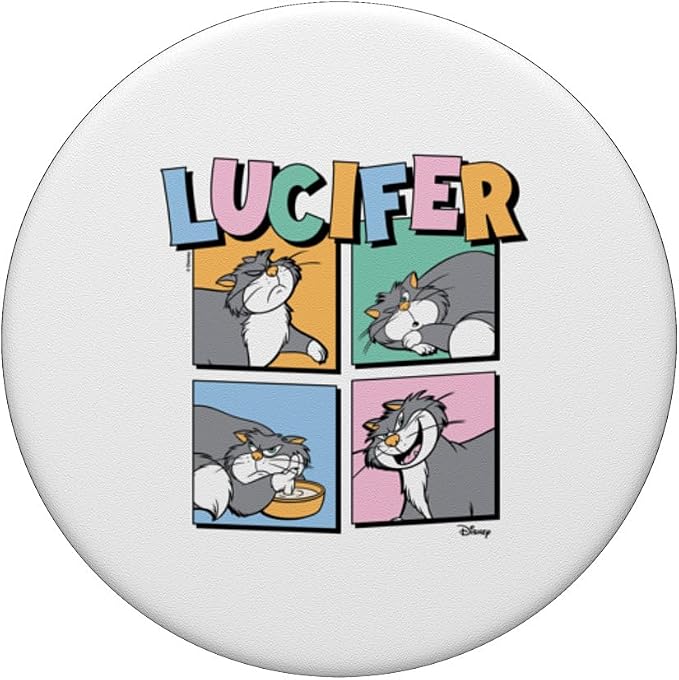Disney Princess - Lucifer Grid PopSockets Adhesive PopGrip