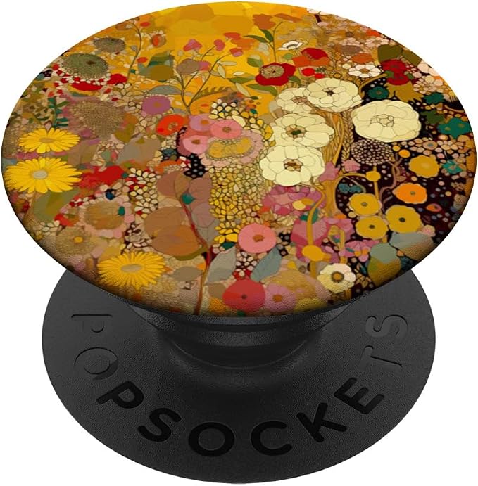 Art Nouveau Flowers Garden and Floral Nature Art PopSockets Adhesive PopGrip