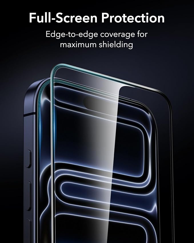 ESR 3 Pack for iPhone 14 Plus/13 Pro Max Screen Protector Armorite | 7X Impact Absorption 9H+ Tempered Glass Easy One-Pull Installation Full-Coverage Protection UltraFit Tray Bubble-Free