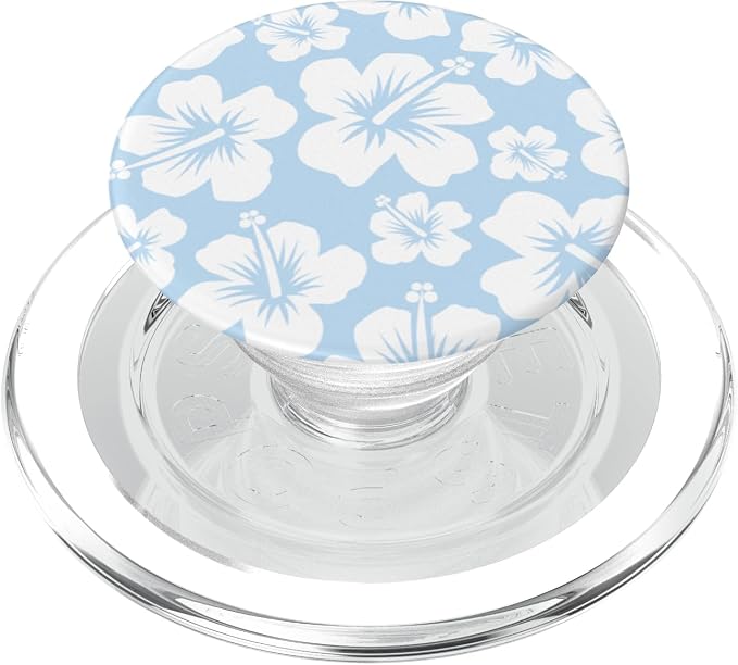 Blue Hibiscus Flowers PopSockets Adhesive PopGrip