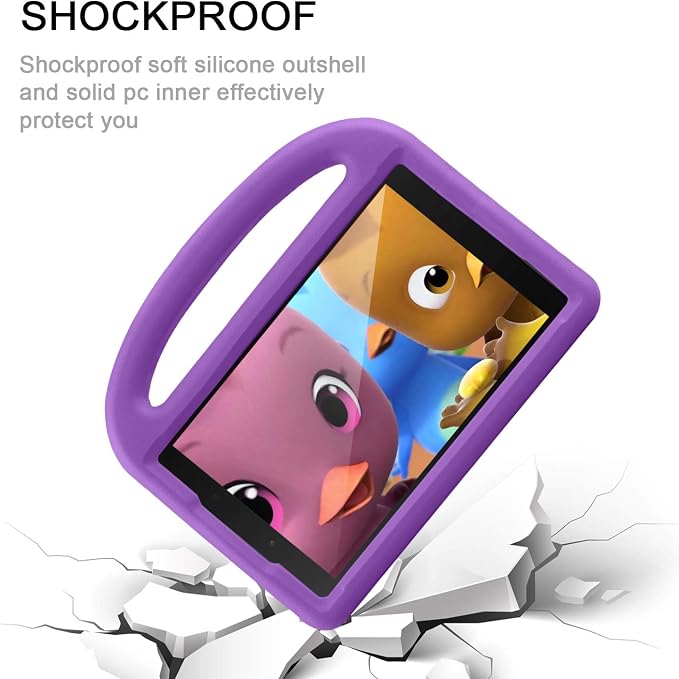 Kids Case for Samsung Galaxy Tab A 8.0 (2019) SM-T290/SM-T295 Techcircle Kid Child Safe Shock Proof EVA Rugged Protective Handle Stand Case for Galaxy Tab A 8.0 SM-T290/SM-T295 Tablet Black